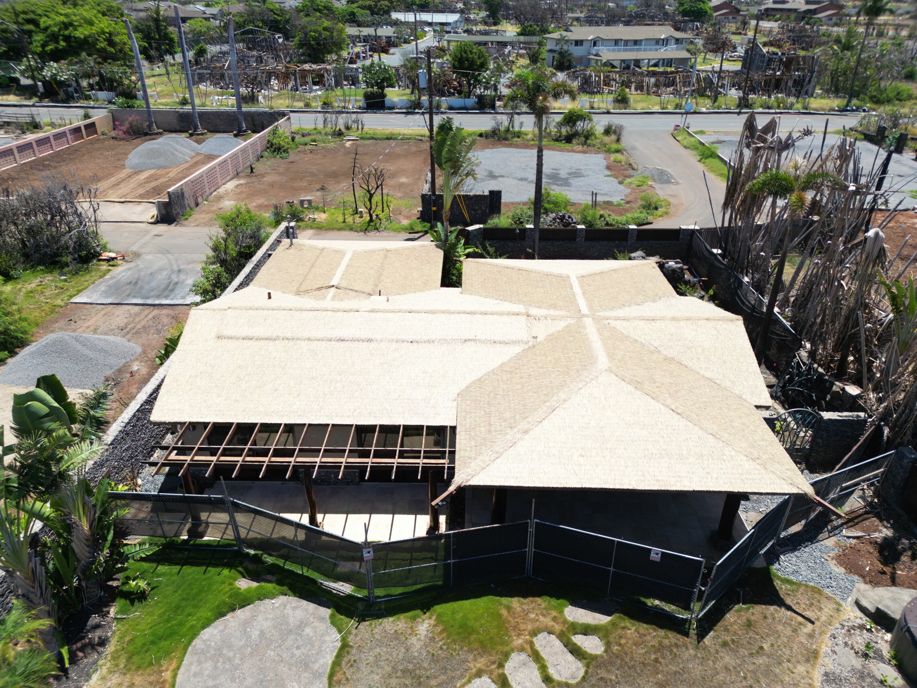 Aerial Footage of Lahaina HI Fire Aftermath