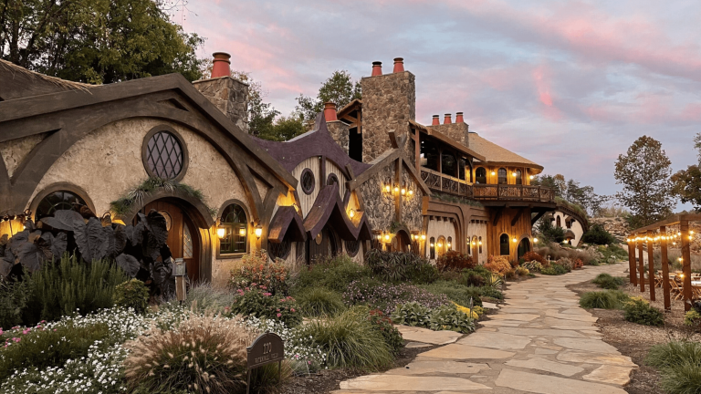 Homes lining a sidewalk