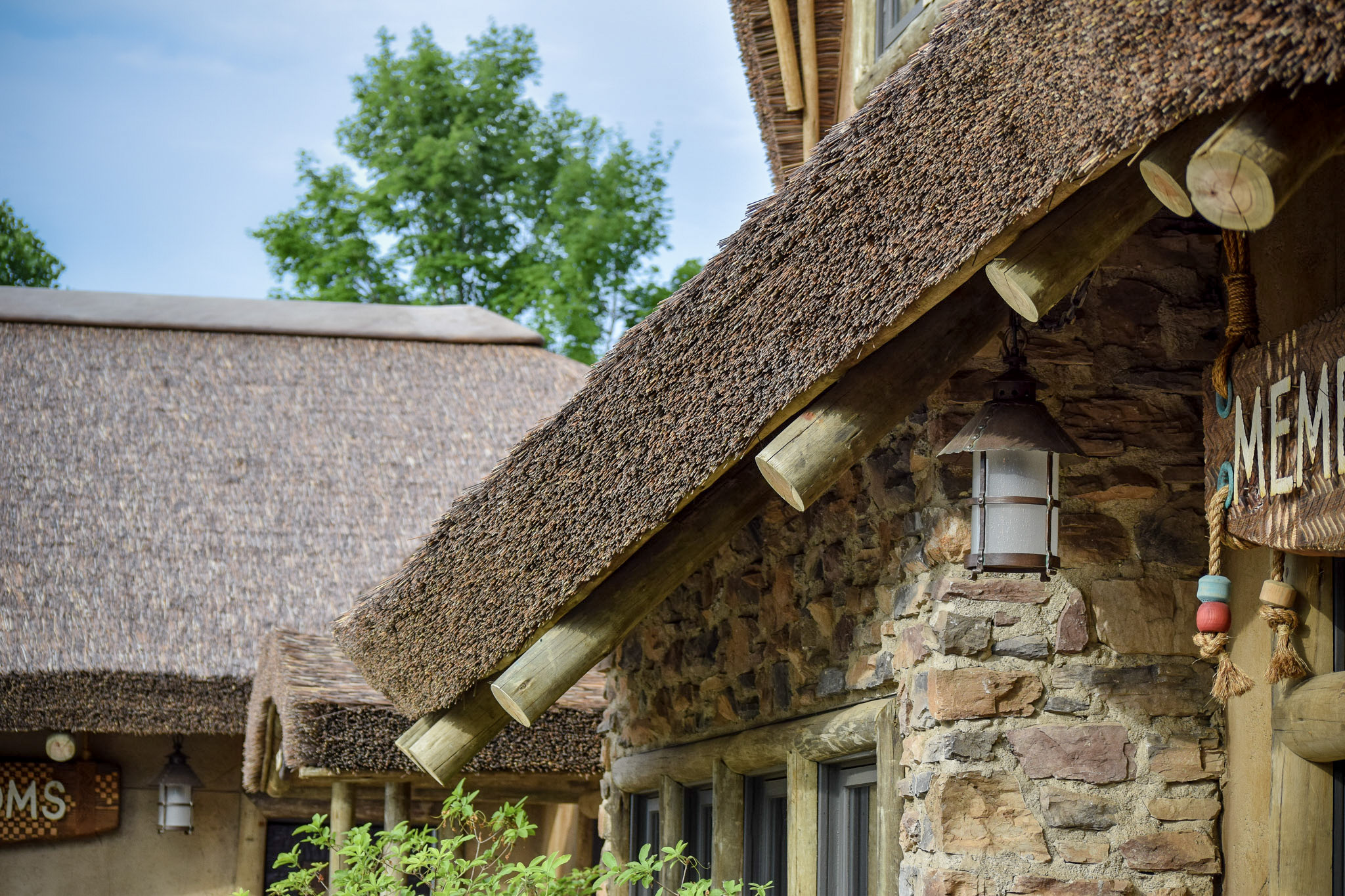 Endureed Premium Kilimanjaro engineered thatch roofing at Nashville Zoo