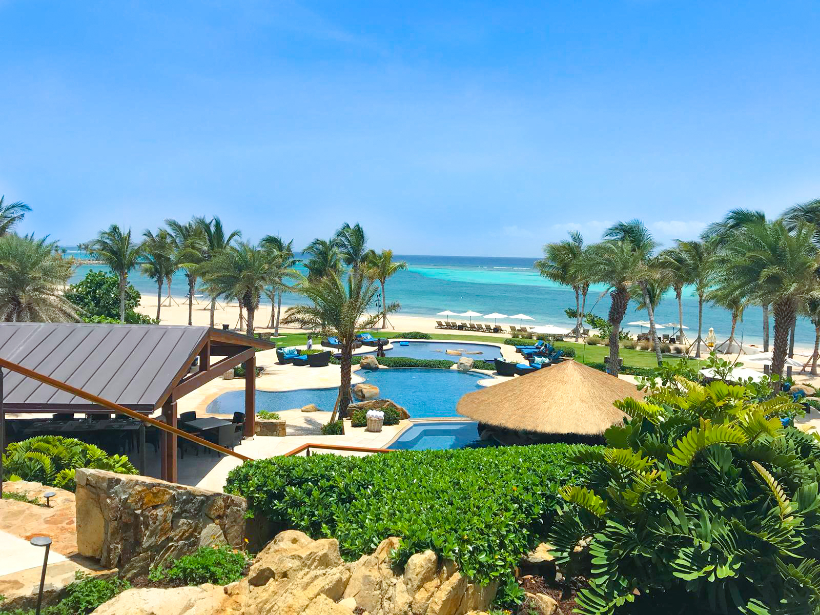 Oil Nut Bay Extreme wide resort thatch roof capetown wide engineered premium resort