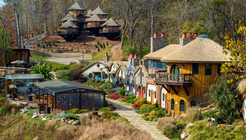 Ancient Lore Village Wide full Boyd Hollow Resort Overhead Somerset Premium Weathered Palm